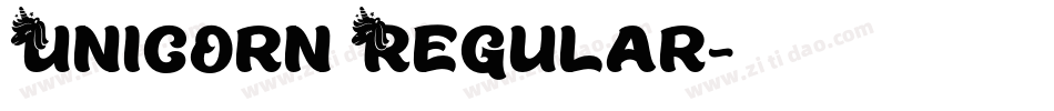 Unicorn Regular字体转换